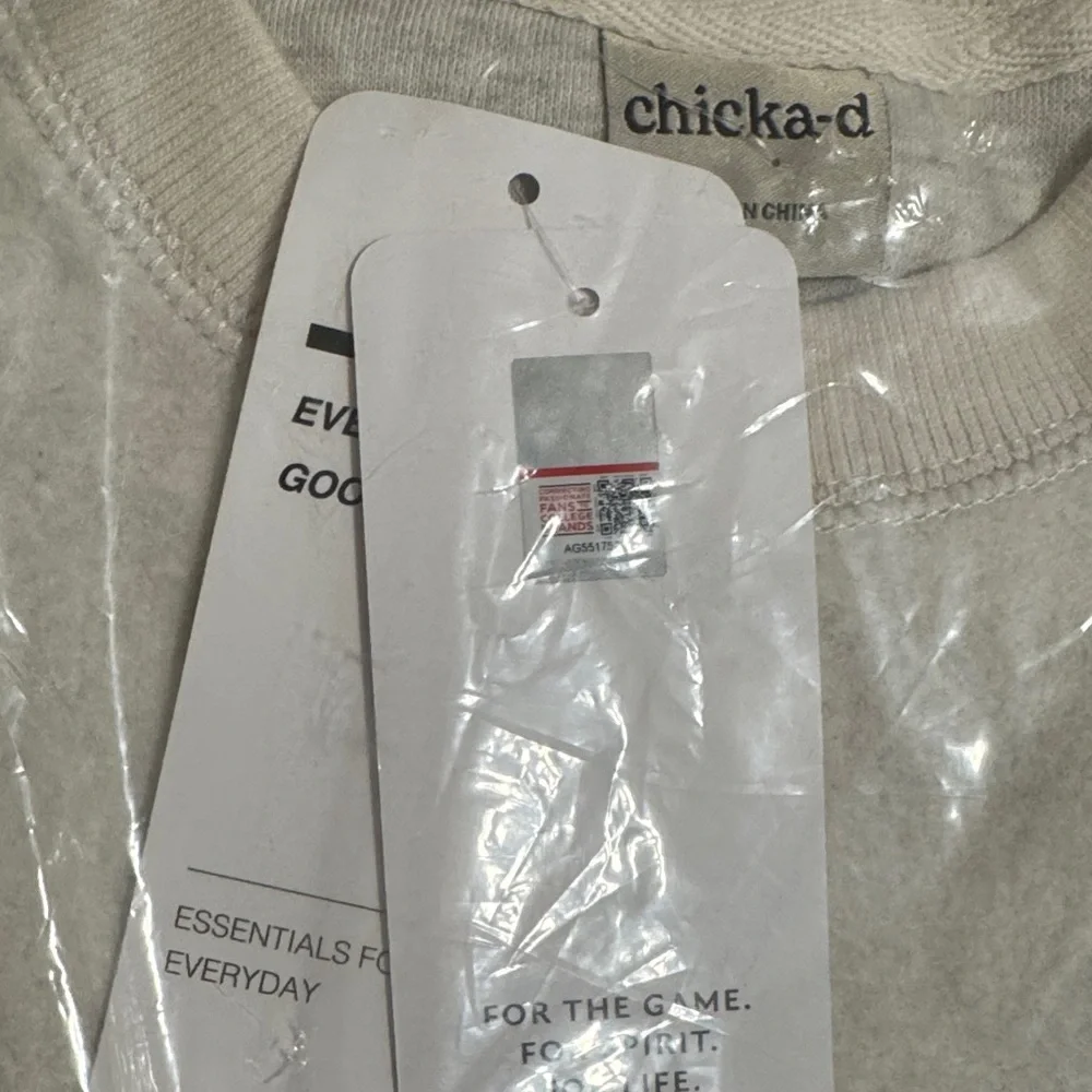 NSIB official WVU sweatshirt Chicka-d Cream with Navy Logo collegiate team - Picture 2 of 7